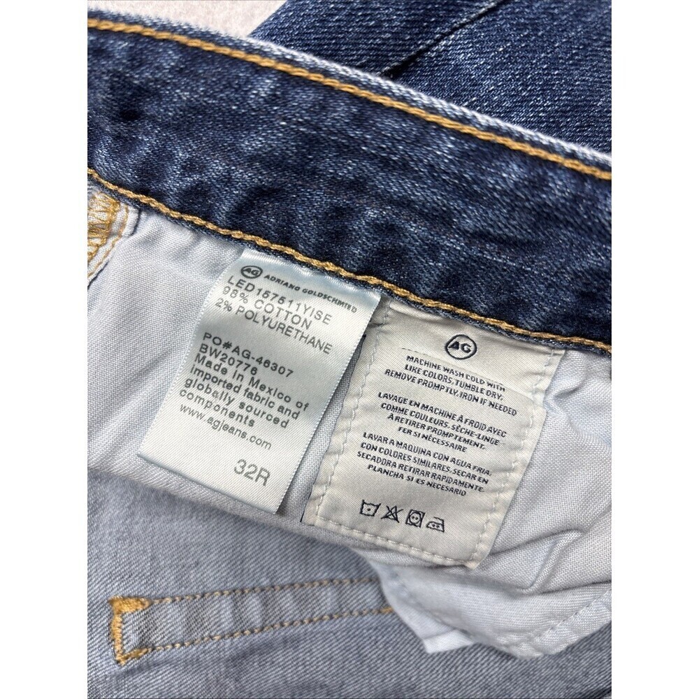 AG Adriano Goldschmied The Ex-Boyfriend Slouchy Slim Jeans Women’s 32R 27 Inseam - Picture 4 of 6